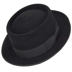 Chapeau en feutre Porkpie - Noir
