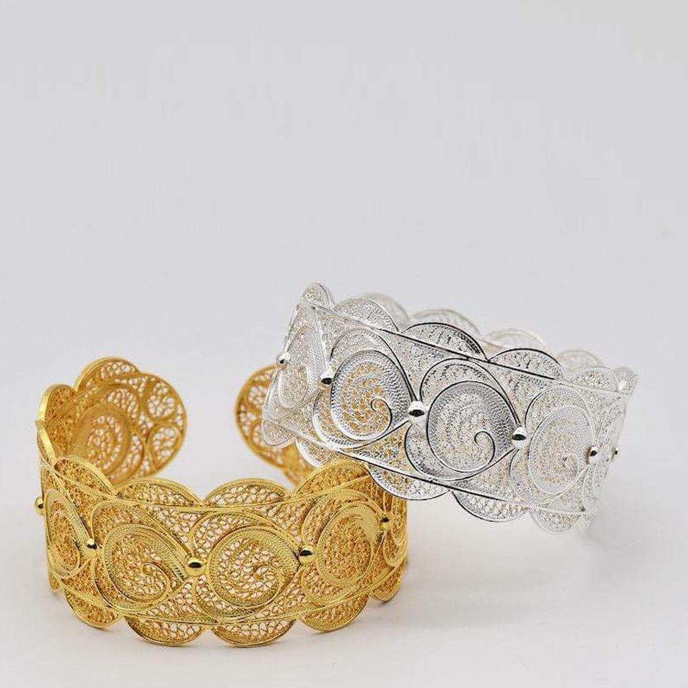 Coração I Bracelet manchette en argent – Image 2