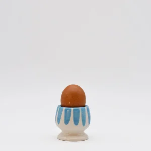 Coquetier rayé "Costa Nova Mar" - Turquoise