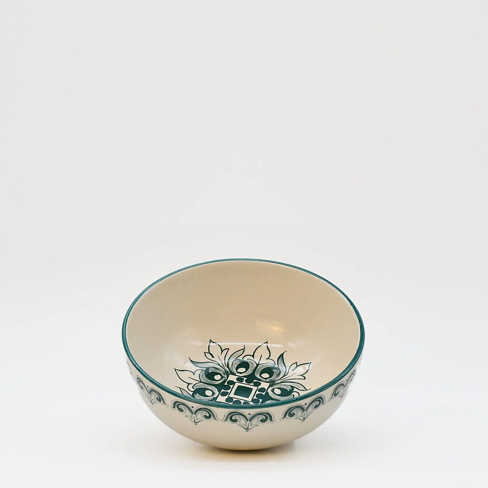 Grand bol en céramique "Brasão" 16cm - Vert – Image 2