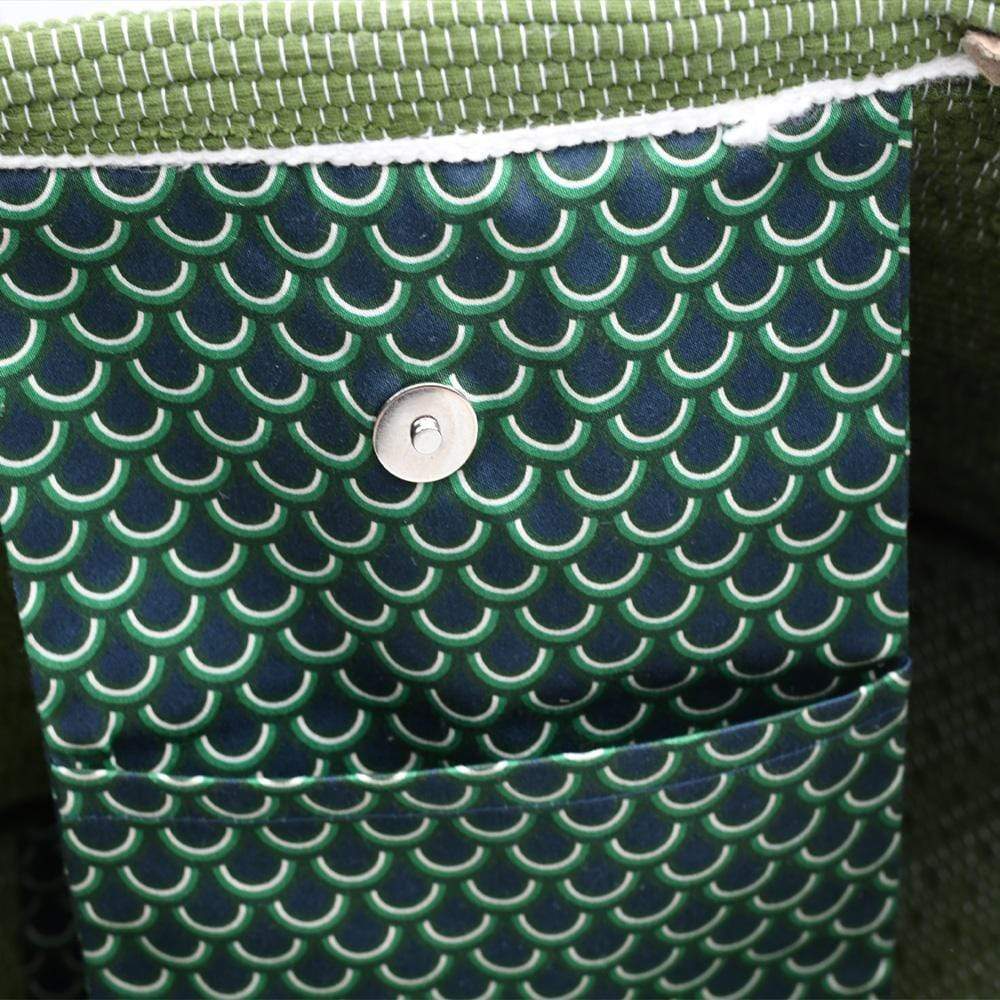 Sac à main porté épaule - Vert – Image 5