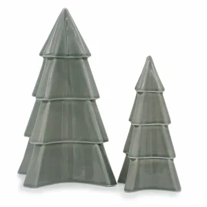Sapin en céramique gris