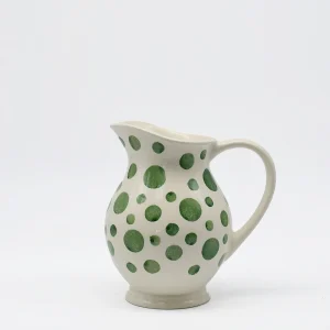 Pichet à pois en céramique - Vert